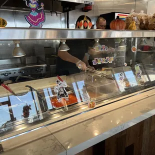 sushi and sashimi, interior