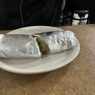 Gigantic chicken burrito