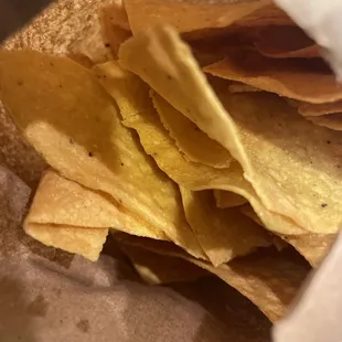 Warm Corn Tortilla Chips