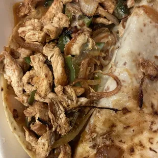 Inside Quesadilla Lunch