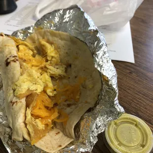 Migas tacos
