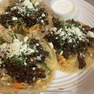 Tacos de mole. The best!