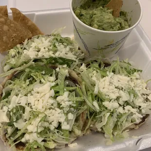 Sopes and Guacamole &amp; Chips