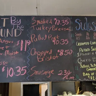Menu and specials