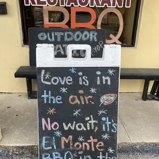 outside