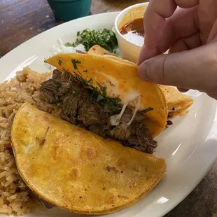 Birria tacos