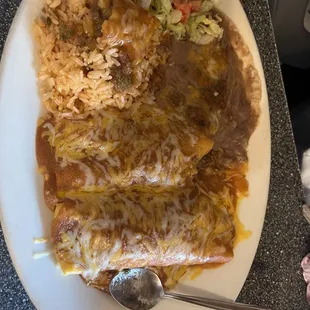 Beef enchiladas
