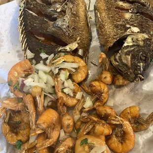Fry tilapia and 1lb of fry shrimp