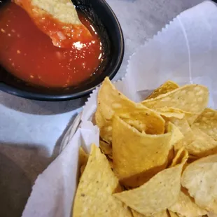Runny but good Salsa &amp; chips