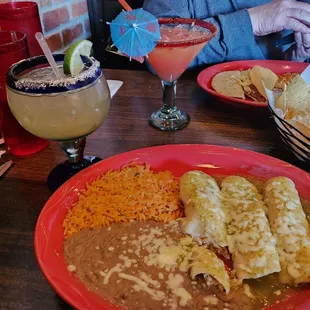Margaritas and Enchiladas Verde