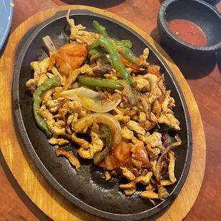Chicken fajitas