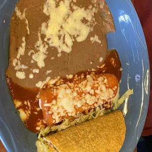 Build your own combo with Taco and Enchilada