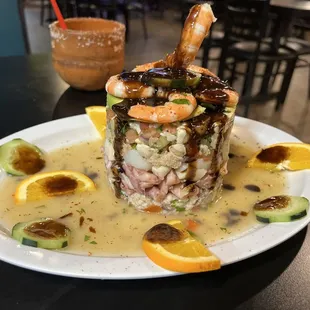 Ceviche tower