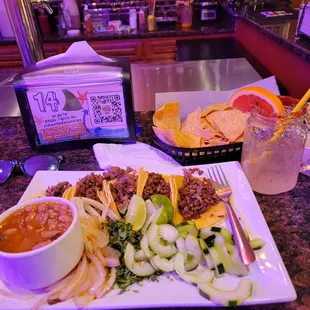 Taquitos Mexicanos with a Paloma