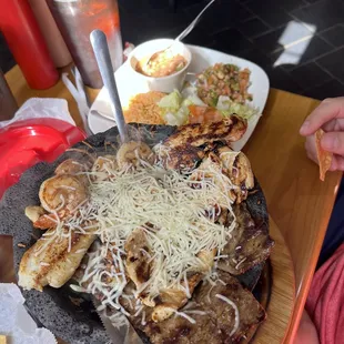 My husband had the molcajete. Very good!