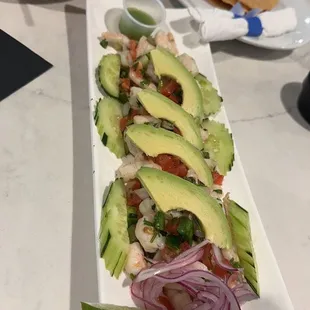 CEVICHE CON CAMARÓN