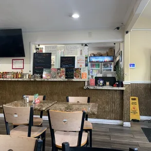 Order counter and eating area!  Seating for 30 inside!