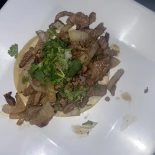 Angus asada taco