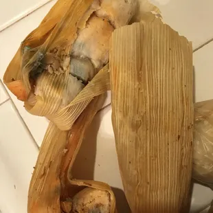 the inside of a tamales