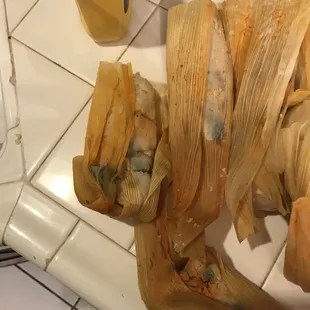 the inside of a banana