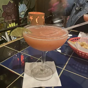 Frozen strawberry margarita
