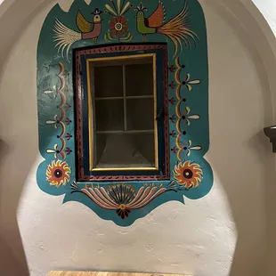 a table and a window