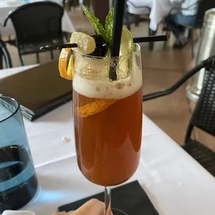 We are on our baby moon so they made this mocktail!