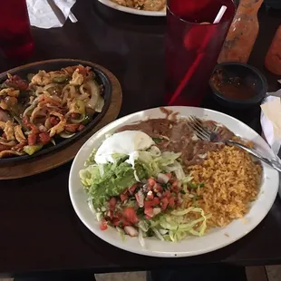 Chicken fajita lunch, $8.50!