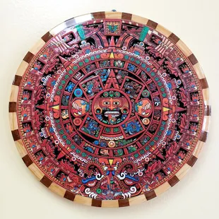 Wall Art...a vivid mandala about 16 inches in diameter.