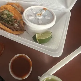 Taco de birria with cheese