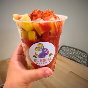 Fruit cup super yummy con chamoy