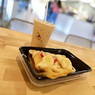 Strawberry, banana &amp; Nutella Crepe