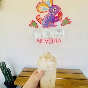 Iced Mazapan Latte