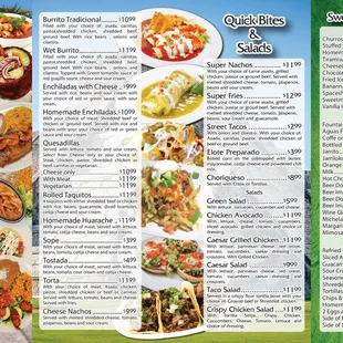 Menu updated 11/21/21