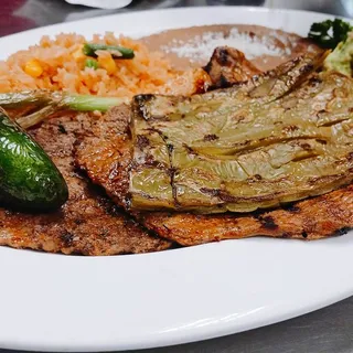 Carne Asada Nopal Plate