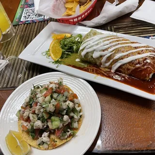 Shrimp Ceviche Tostada