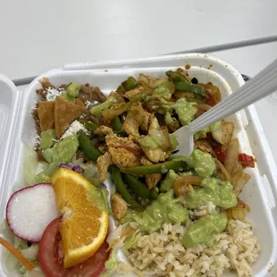 Chicken fajitas