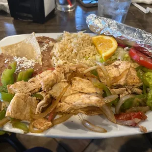 Chicken fajitas