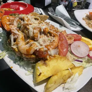 Piña de mariscos