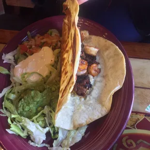 Super El Nopalito Quesadilla (fill it with the sides)