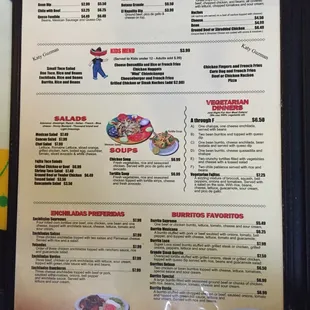 Apps - salads - n kids menu