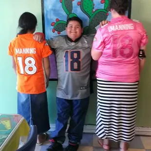 Nopalito family are huge Denver Bronco fans!