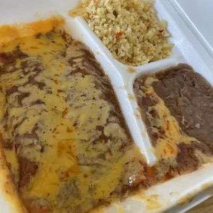 Cheese Enchilada plate