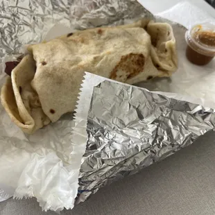 Surprise Burrito with Chorizo $5