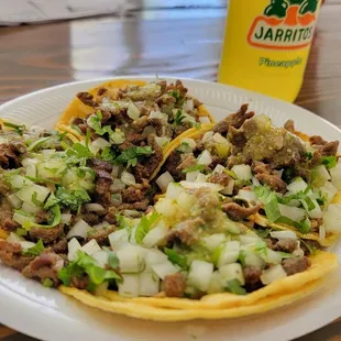 4 Tacos de asada