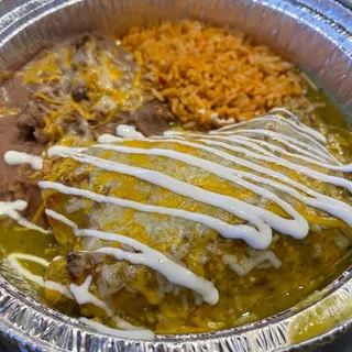 Shredded Chicken Enchiladas