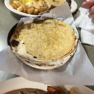 Homemade corn tortillas and flour tortillas are the best ever!