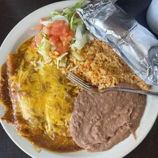 Cheese enchiladas