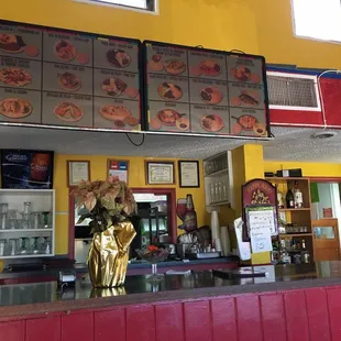 Service counter and bar