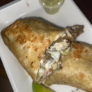 Burrito w/fajita meat